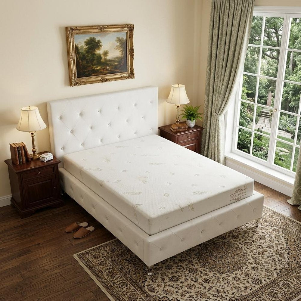6" Twin Aloe Vera Infused Medium Memory Foam Mattress