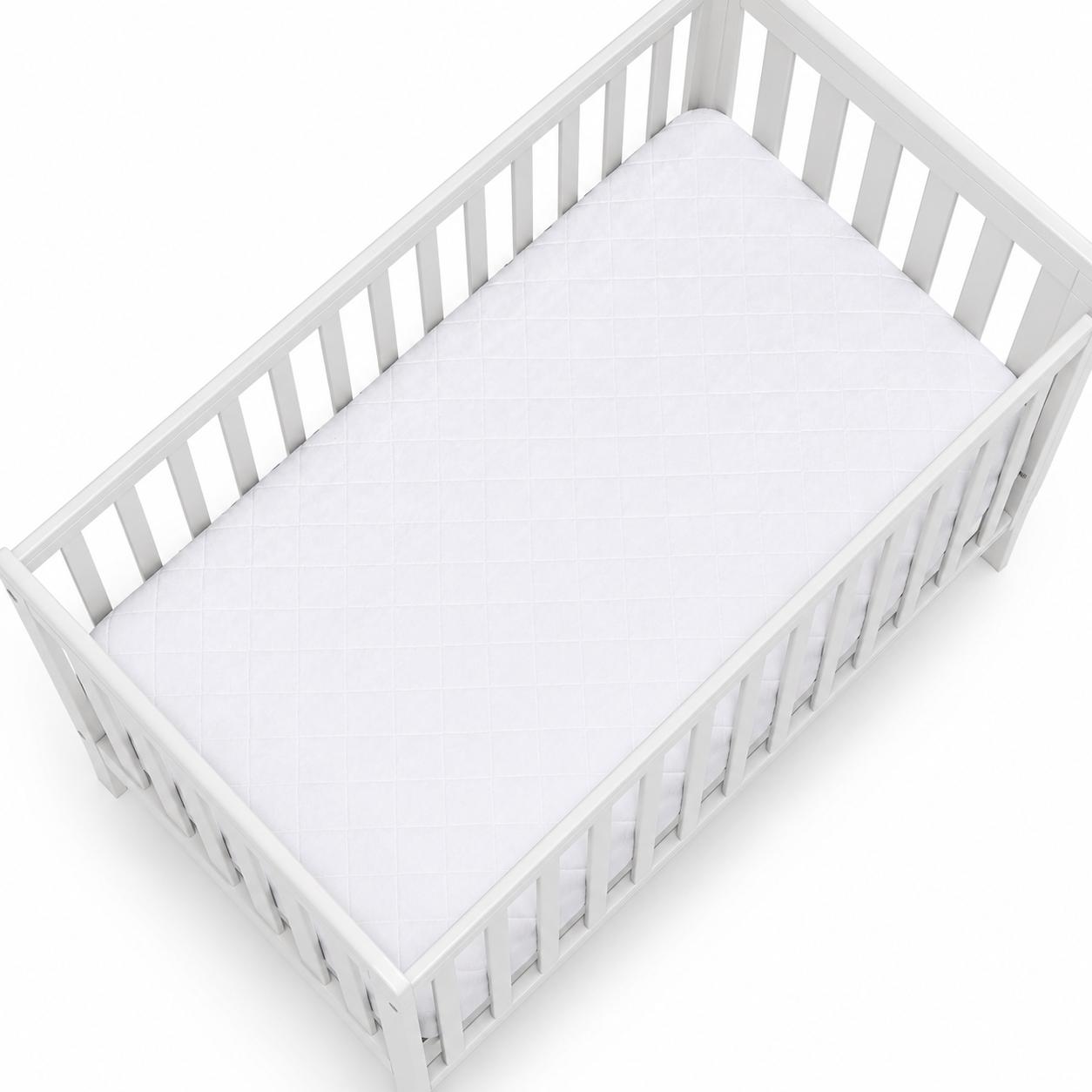 5" Deep Waterproof Bamboo Terry Cloth Crib Mattress Cover