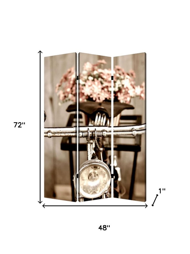 48" X 72" Multi Color Wood Canvas Valentine Screen