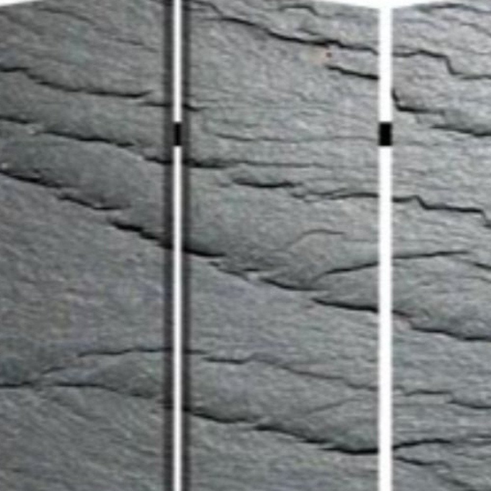 48" X 72" Multi Color Wood Canvas Black Slate Screen