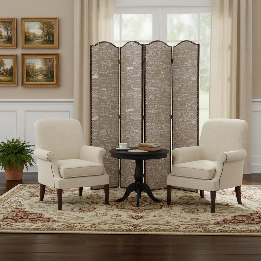 80 X 84 Tan Wood Galore Screen