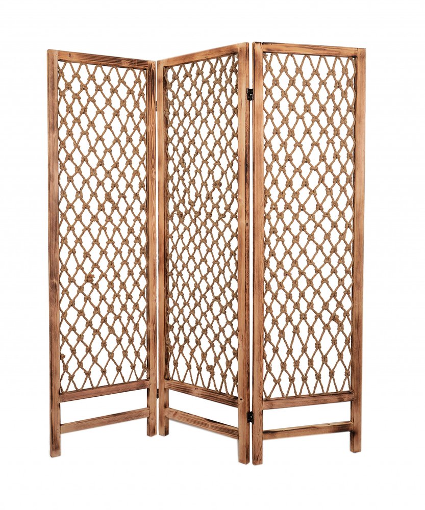 60 X 69 Natural Rope Wooden Screen