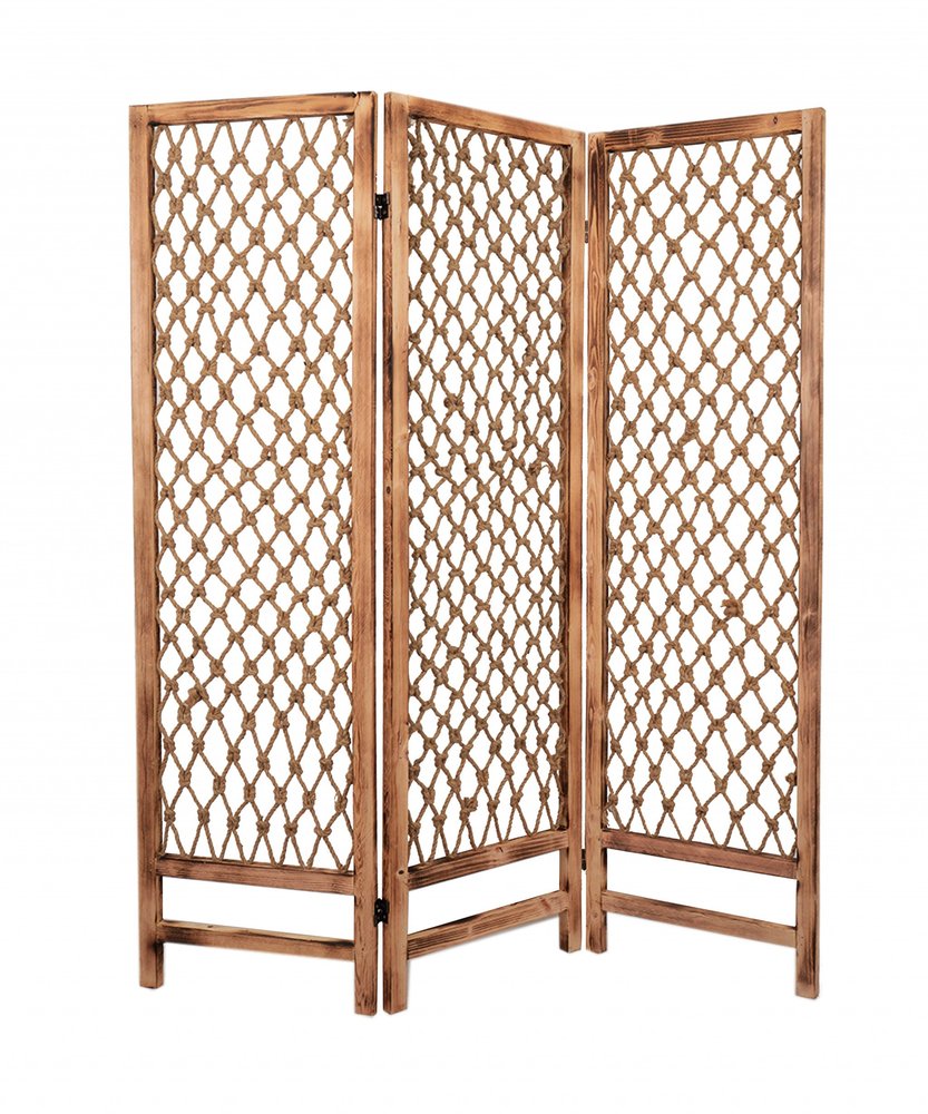 60 X 69 Natural Rope Wooden Screen