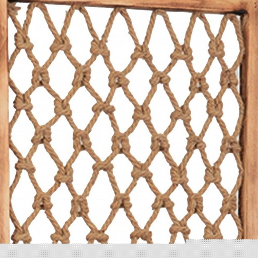69" Natural Folding Three Panel Screen Room Divider