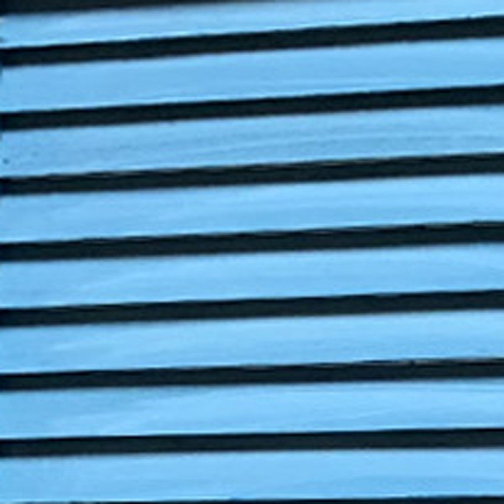 67" Blue Wood Folding Three Panel Screen Room Divider