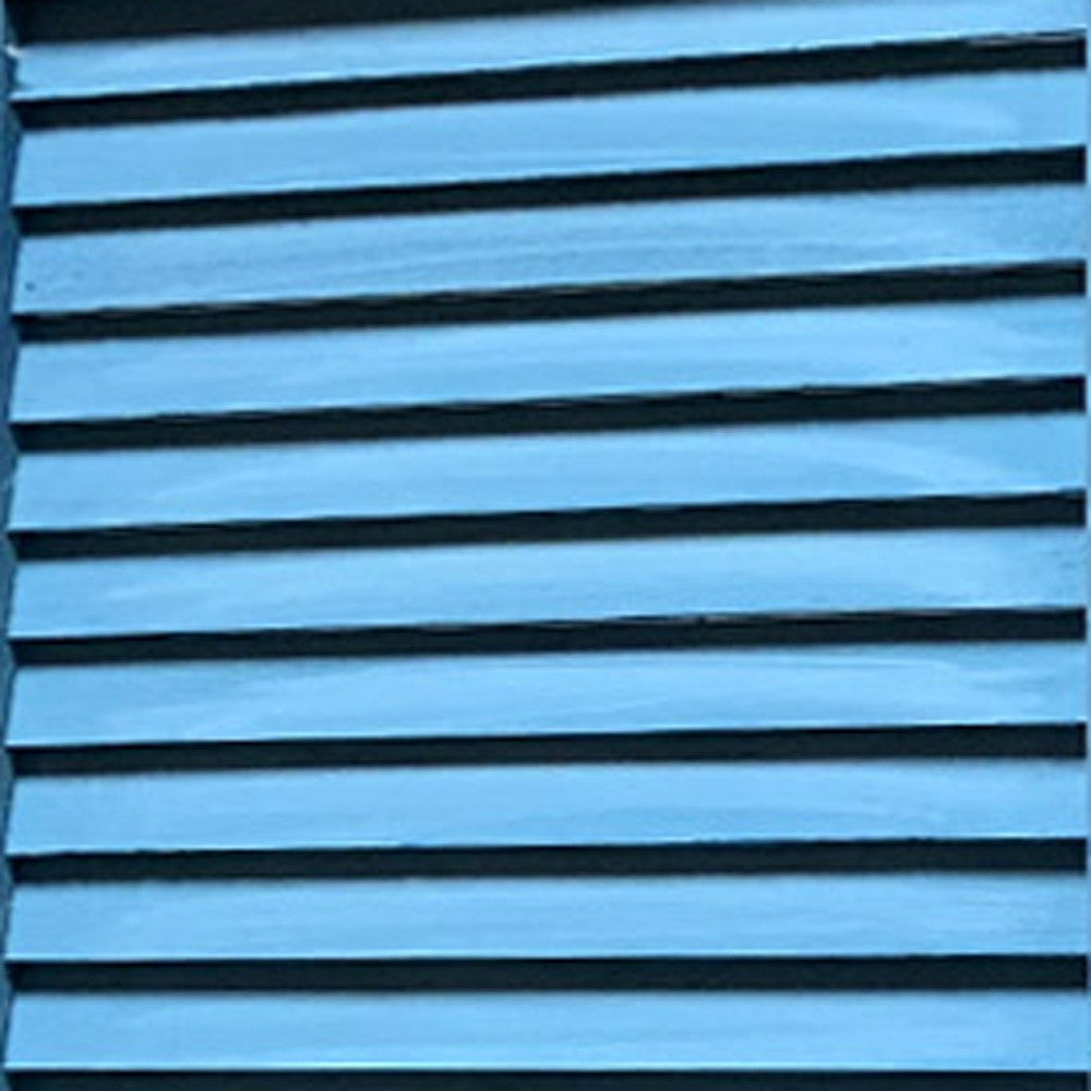 67" Blue Wood Folding Three Panel Screen Room Divider