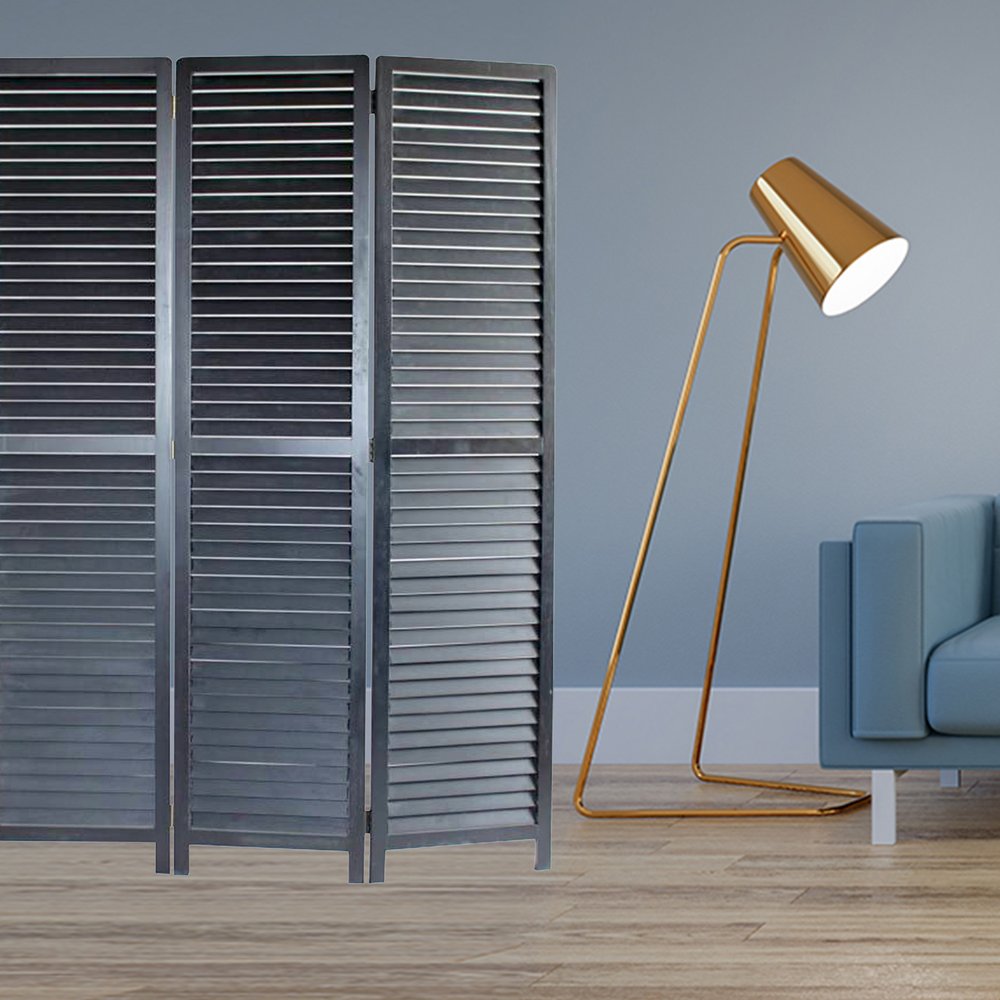 47 X 67 Black Wood Screen