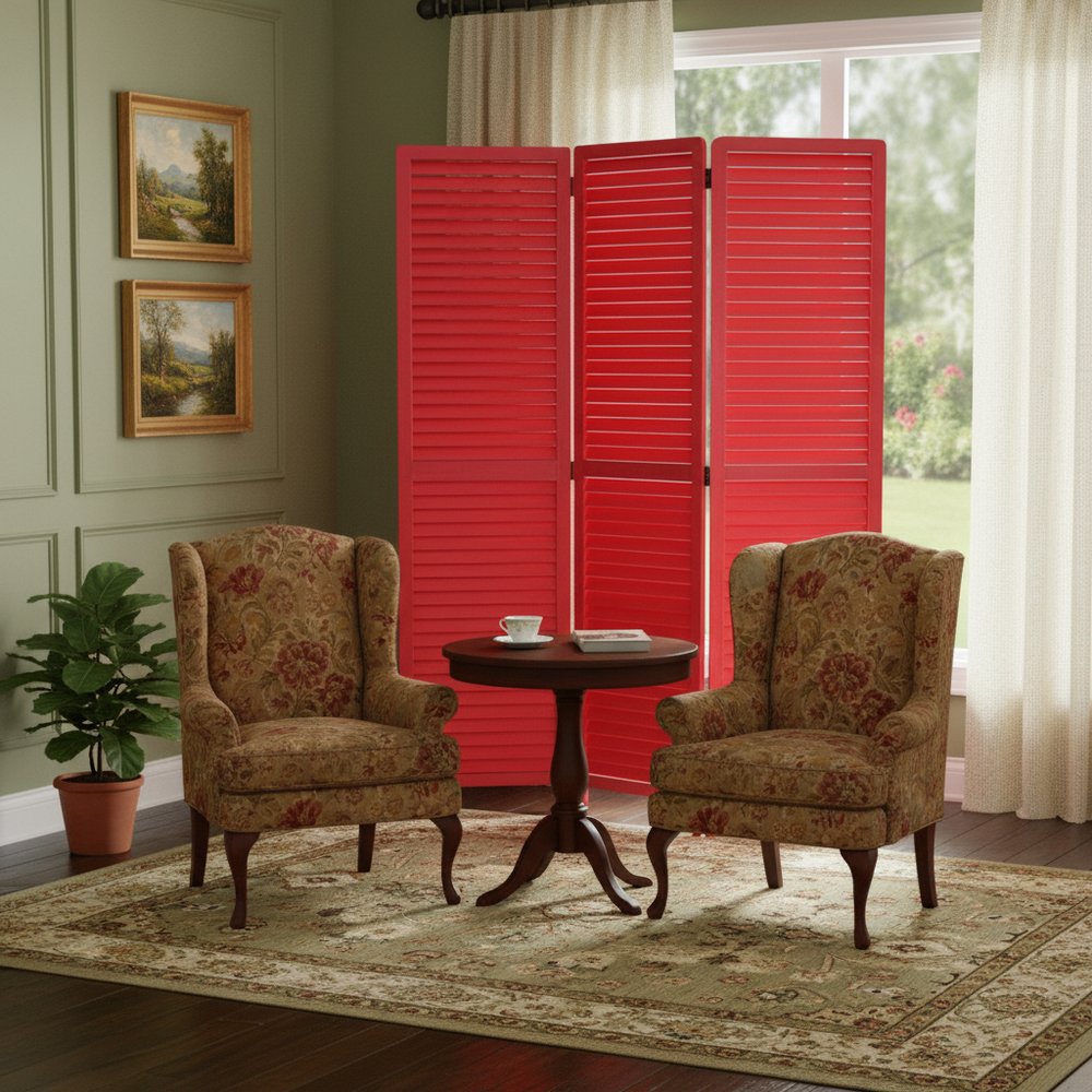 47 X 67 Red Wood Screen