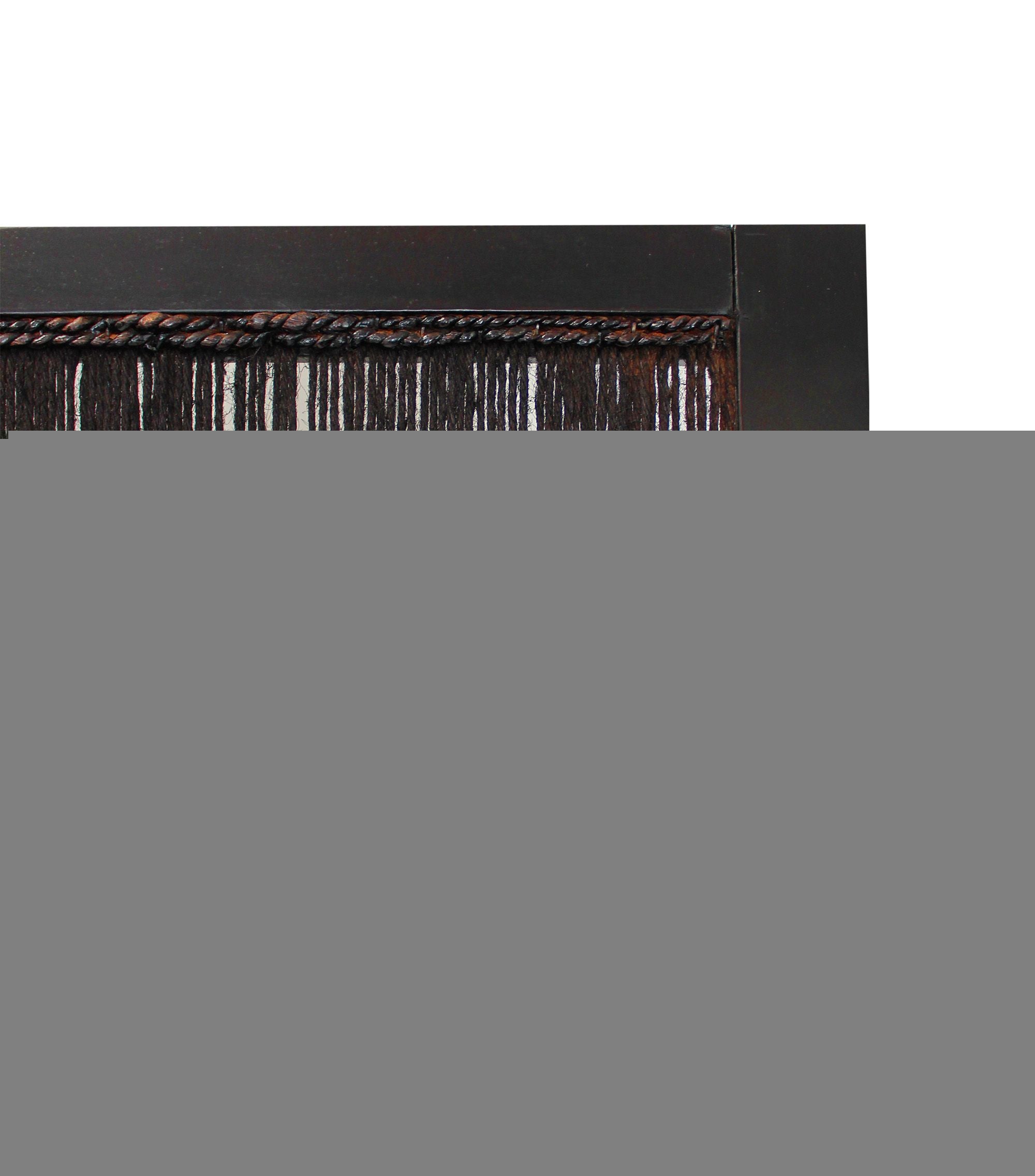 72" Brown Folding Three Panel Screen Room Divider