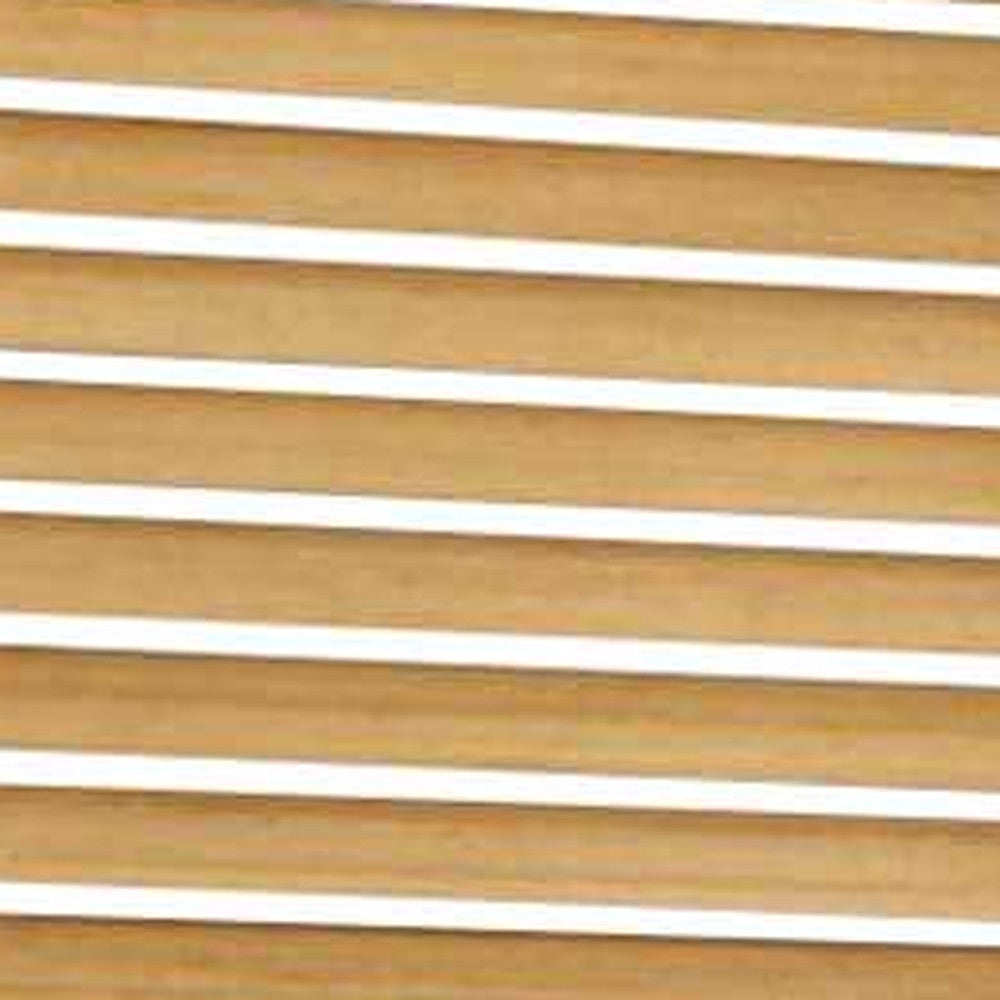 67" Natural Solid Wood Panel Screen Room Divider