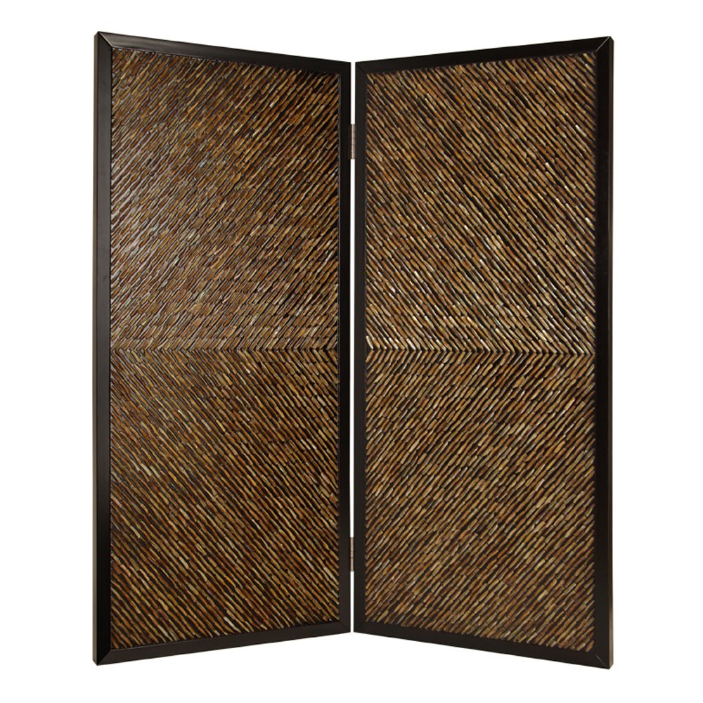 63" X 84" Multi Color Wood Screen