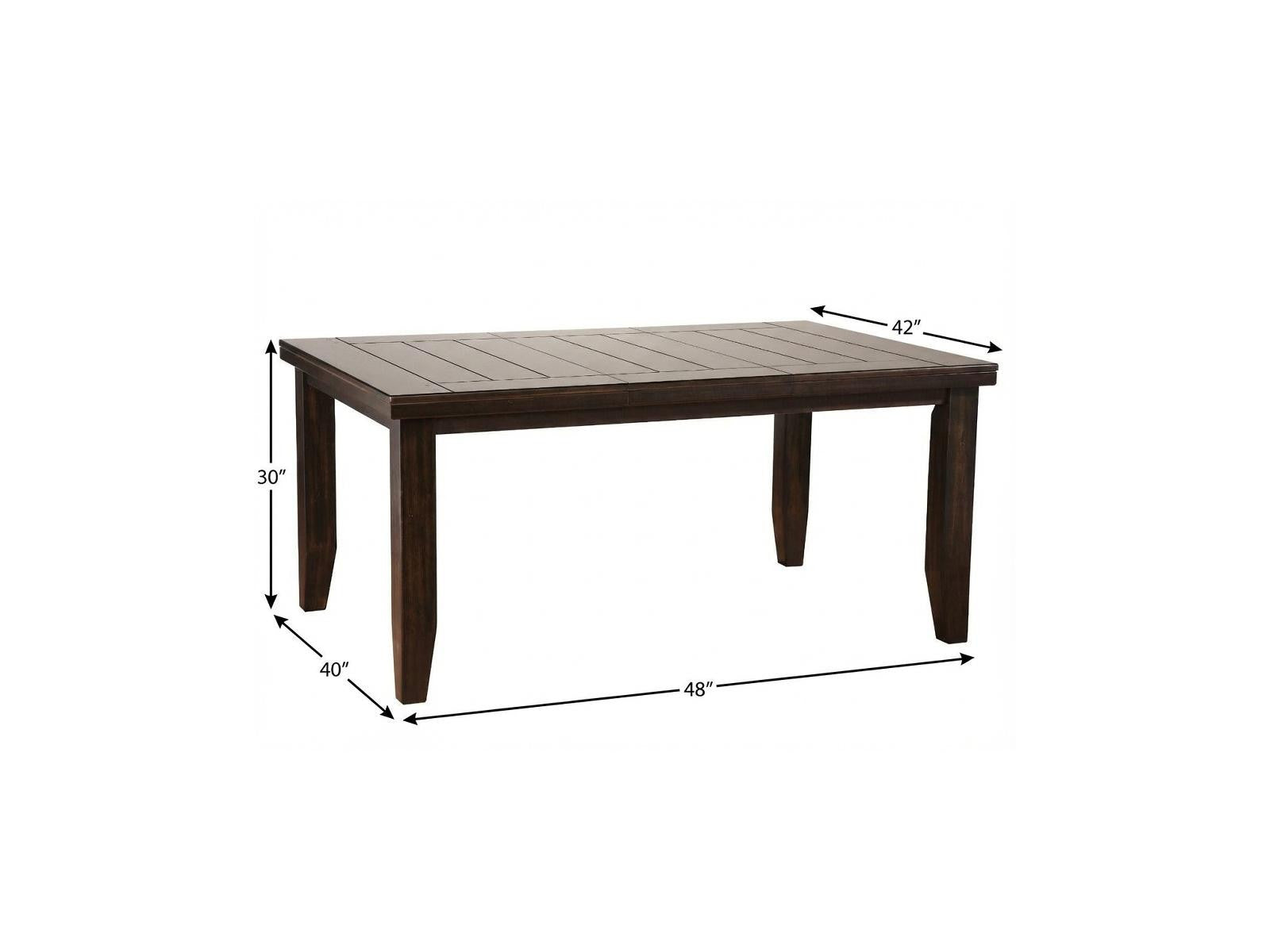 42" Espresso Dining Table