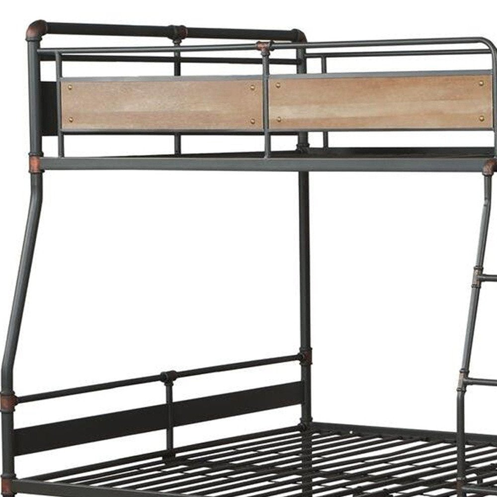 Bronze Queen Over Queen Metal Bunk Bed