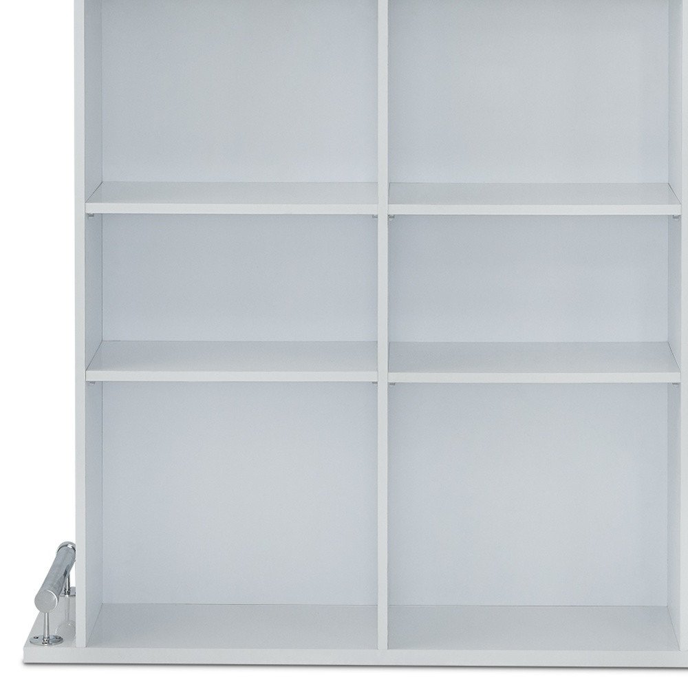 47" White Wood Rectangular Bar Table