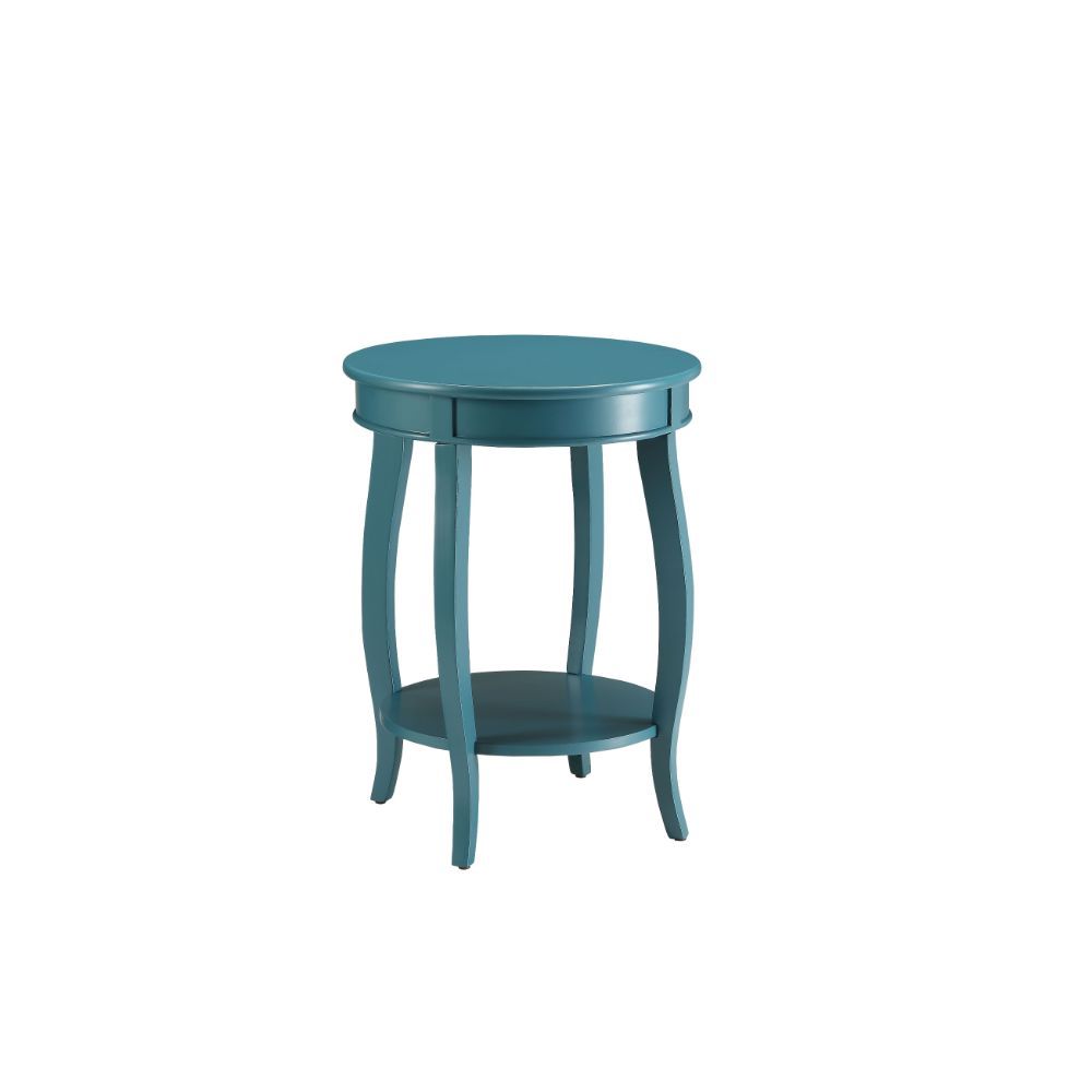 Pop Of Color Red Finish Side Table