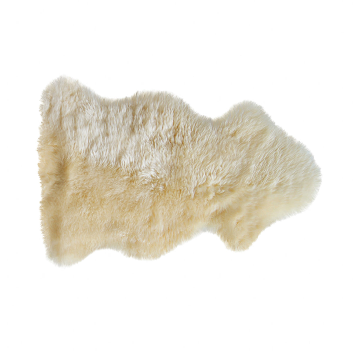 2' X 3' Gold Sheepskin Non Skid Area Rug
