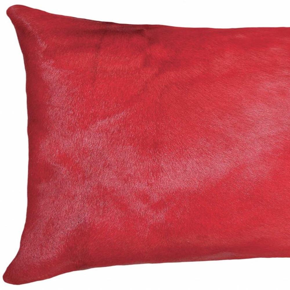 12" X 20" X 5" Firecracker Cowhide Pillow