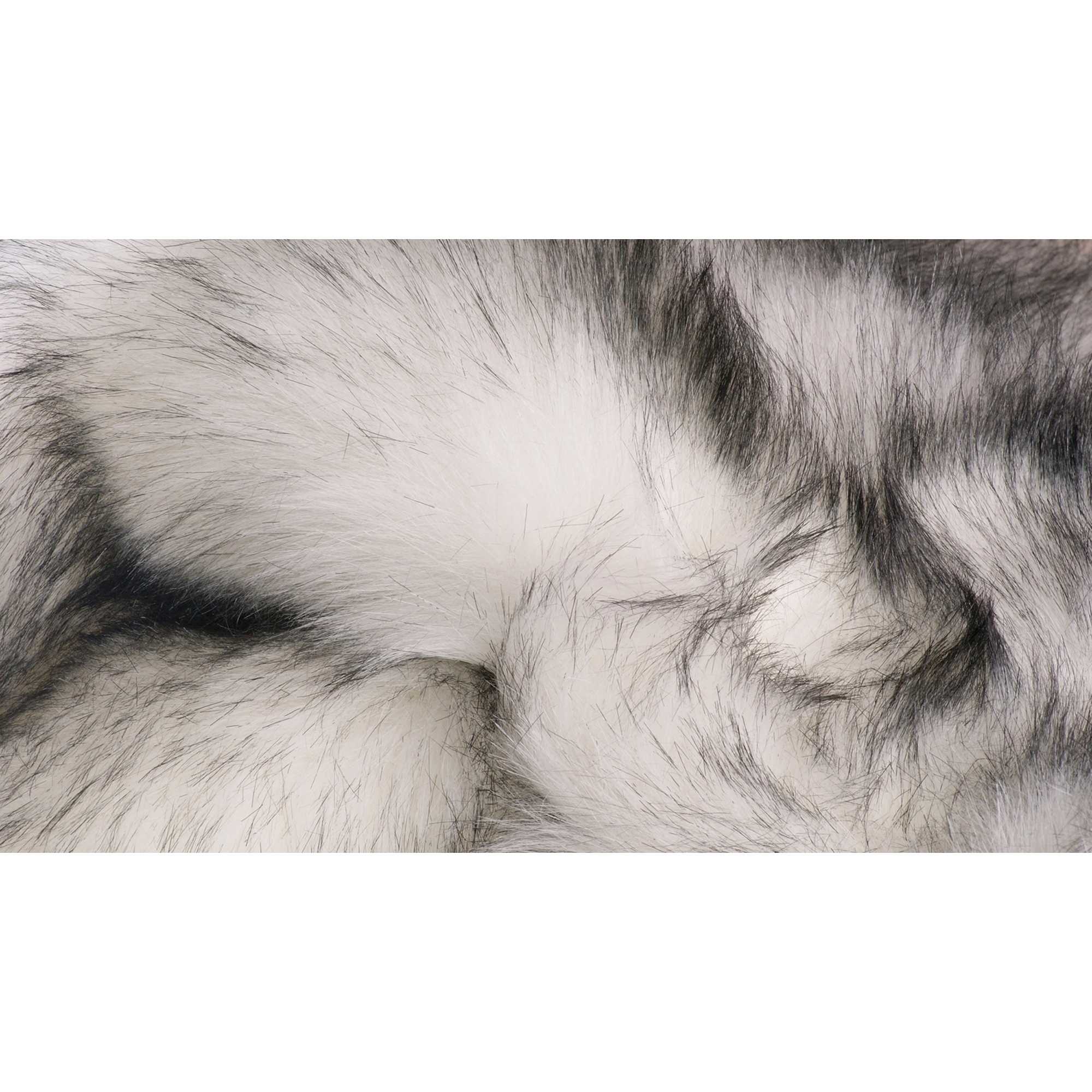 3' X 5' Ombre Gray Faux Fur