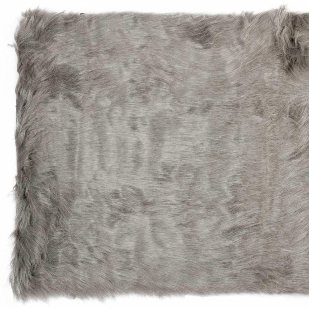 5' X 8' Gray Shag Area Rug