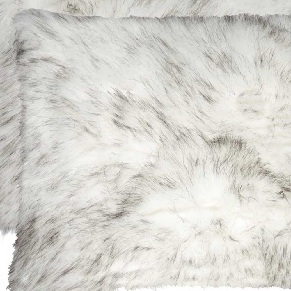 12" X 20" X 5" Gradient Gray Faux Pillow 2 Pack