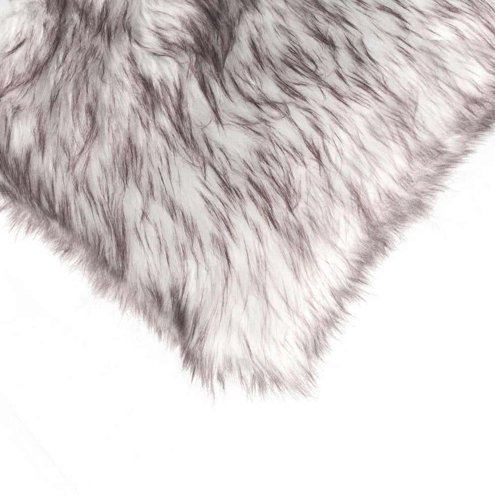 Set of Two 18" Brown And Off White Throw Pillows