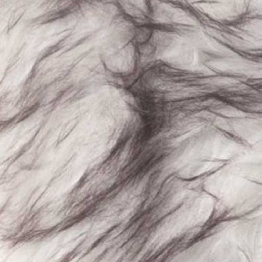 Set of Two 18" Brown And Off White Throw Pillows