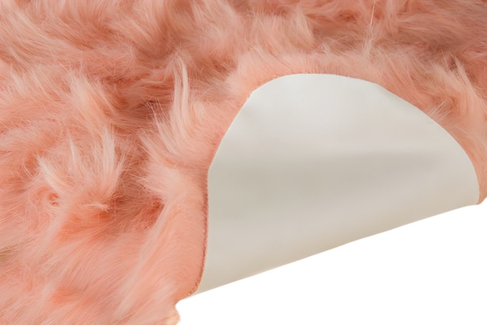 2' X 3' Dusty Rose Faux Sheepskin Washable Area Rug
