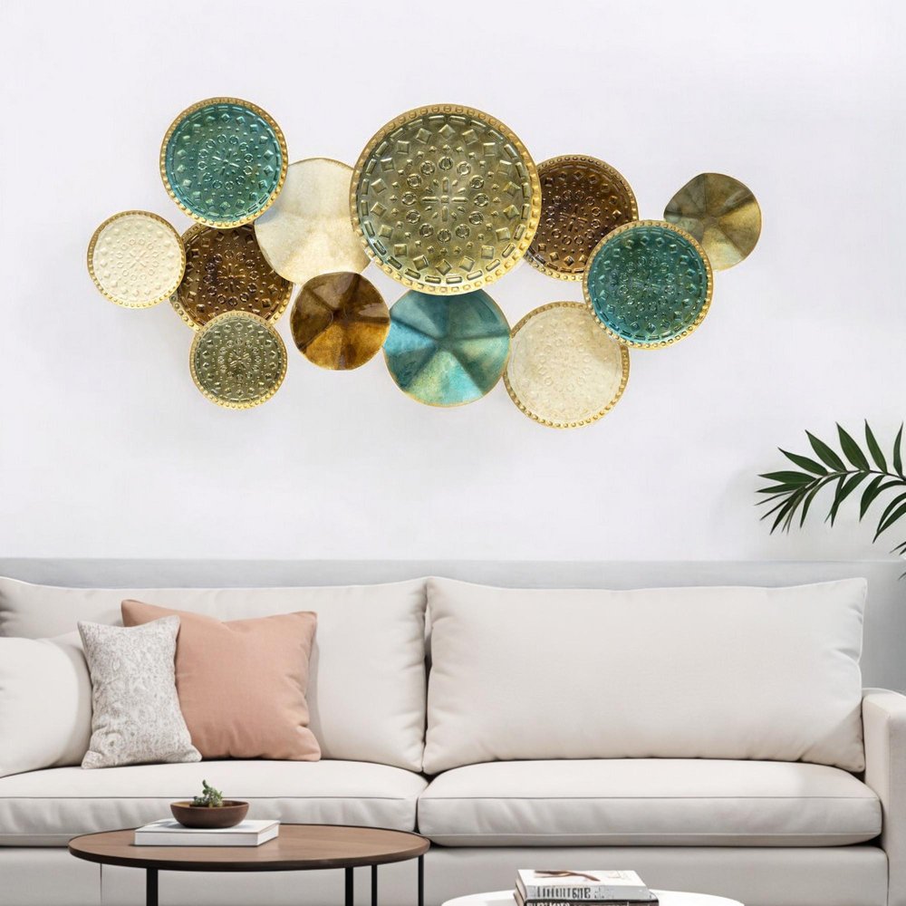 21" X 41" Gold Metal Circle