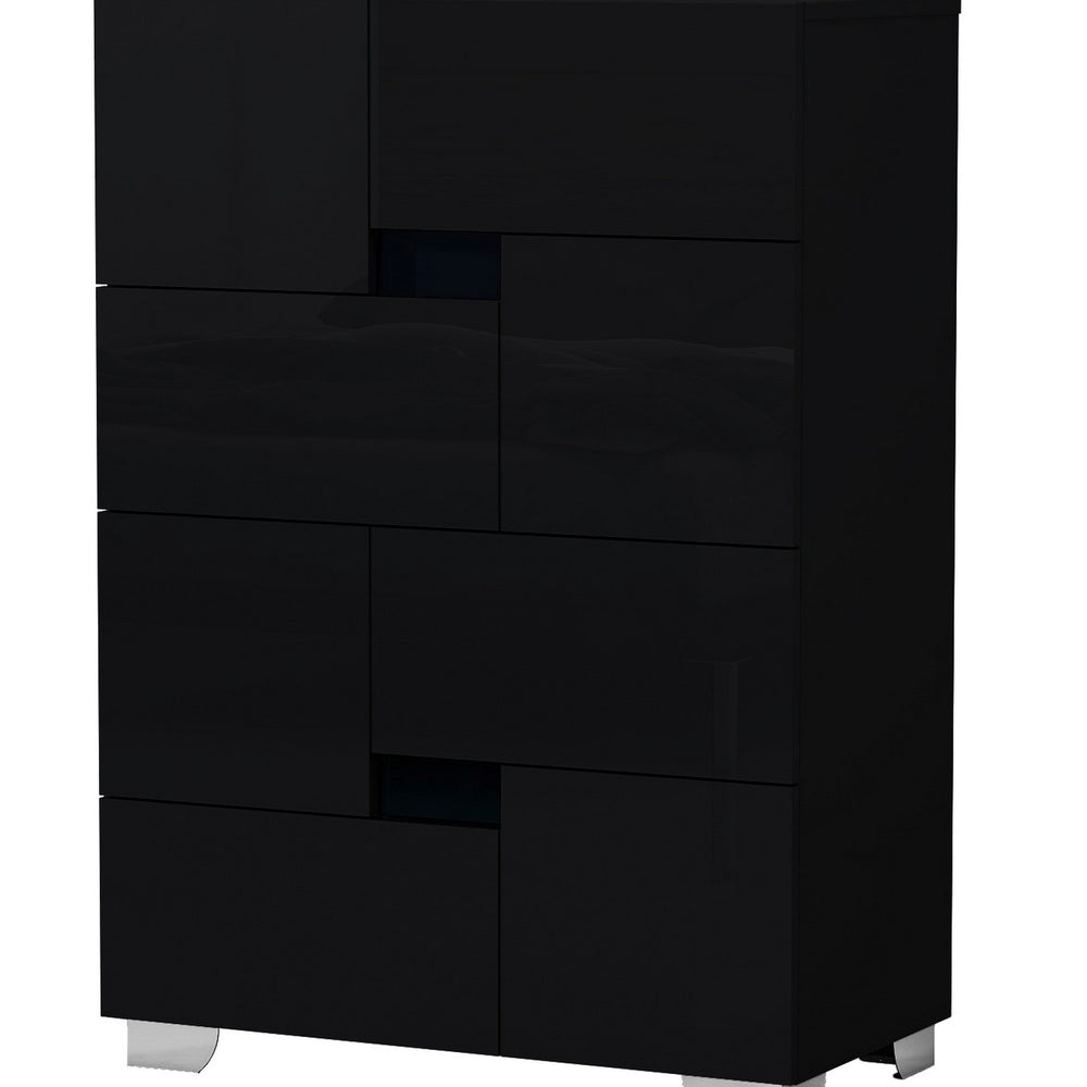44" Superb Black High Gloss Chest
