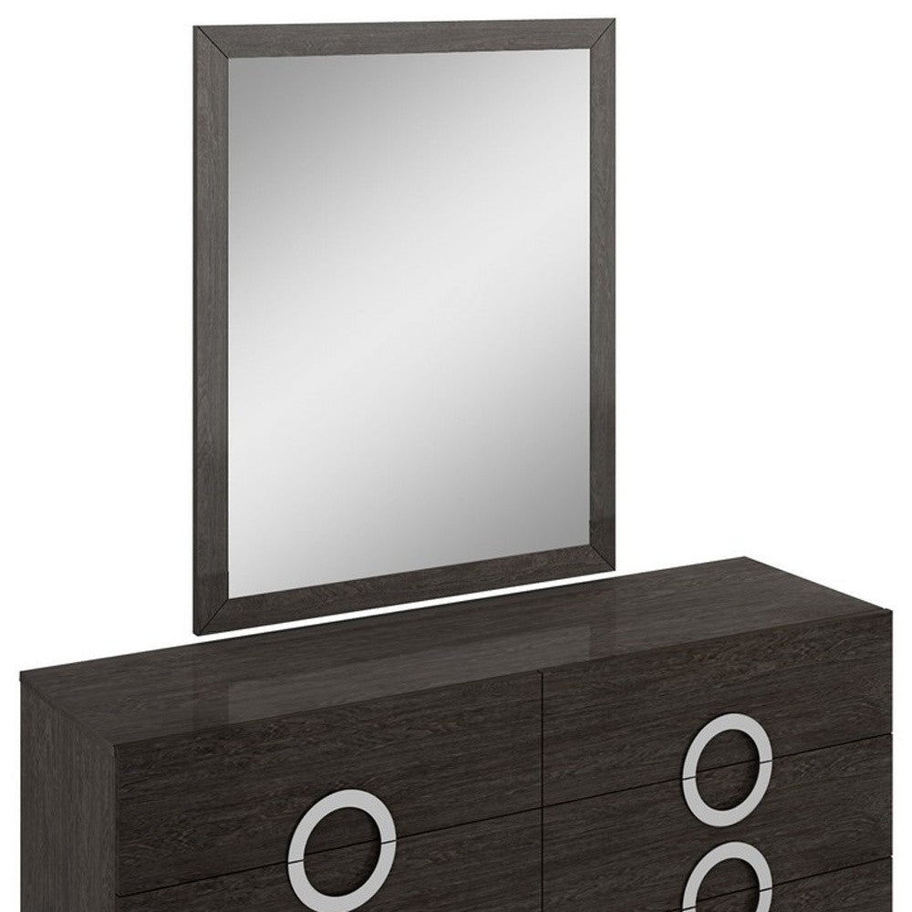 31" Refined Grey High Gloss Dresser