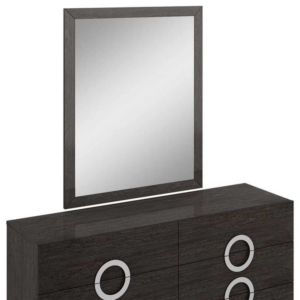 31" Refined Grey High Gloss Dresser