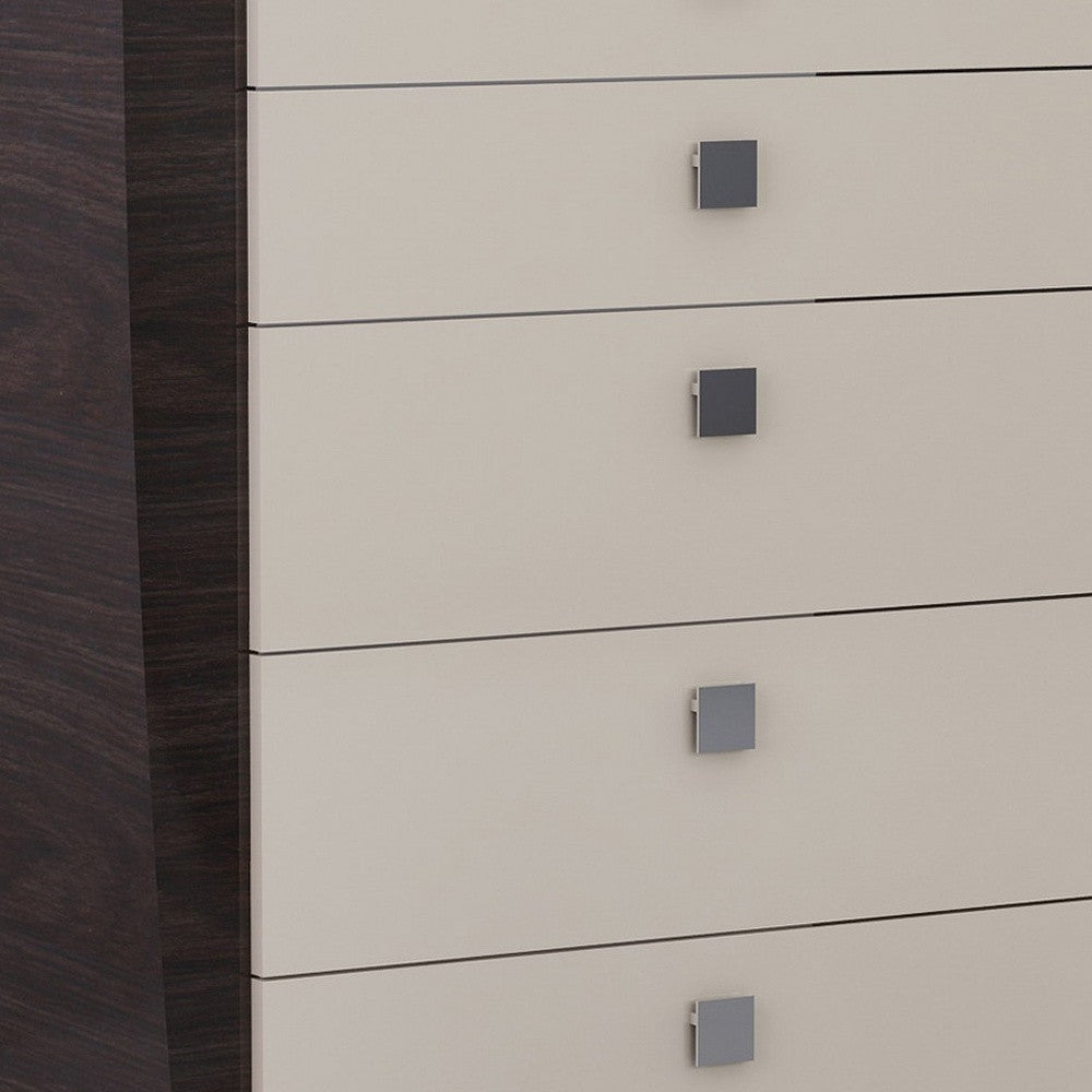 39" Beige Five Drawer
