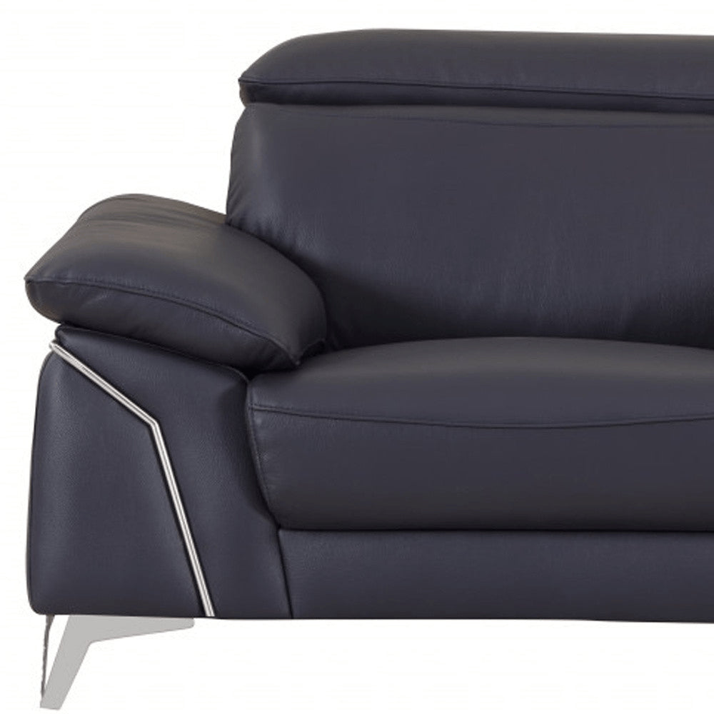 51" Gray Chair and a Half