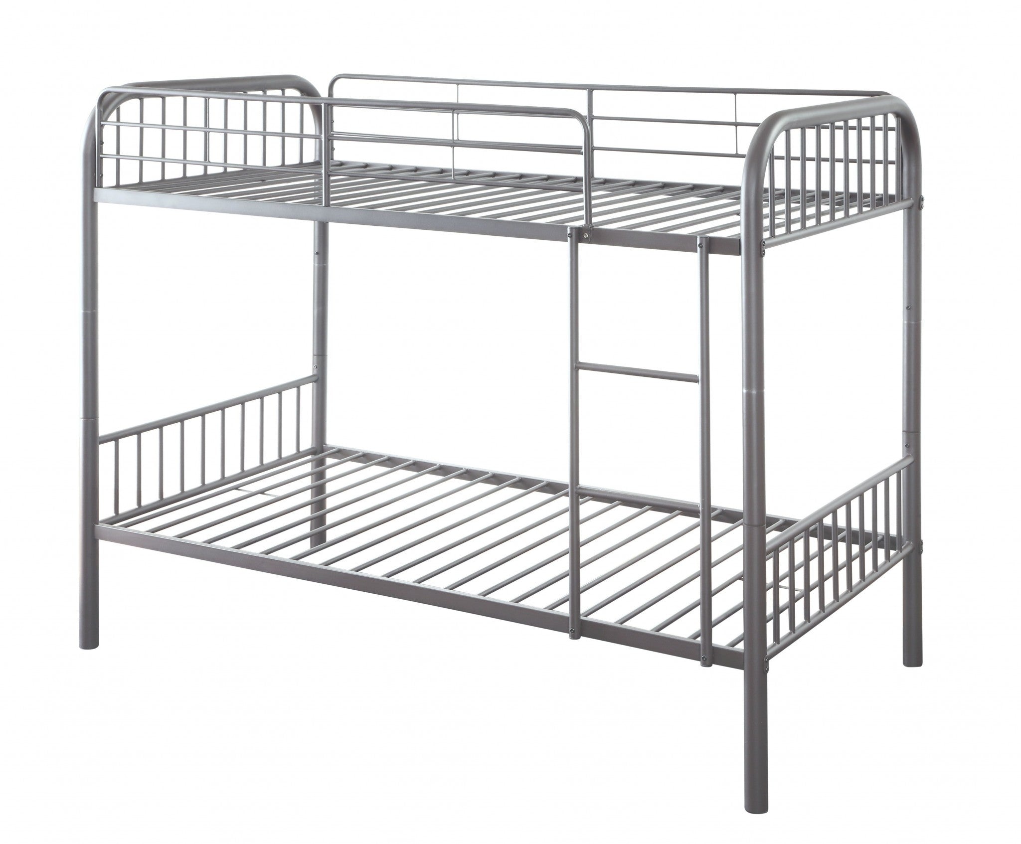 Gunmetal Twin Over Twin Metal Bunk Bed