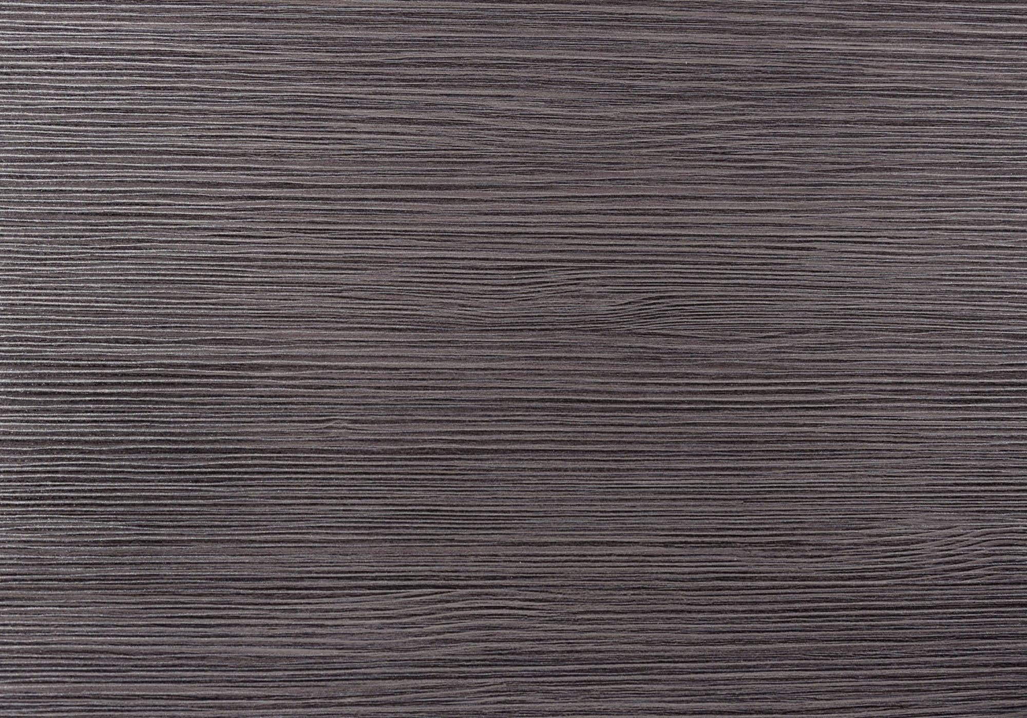 59" Dark Gray And Silver Wood Sled Base Dining Table