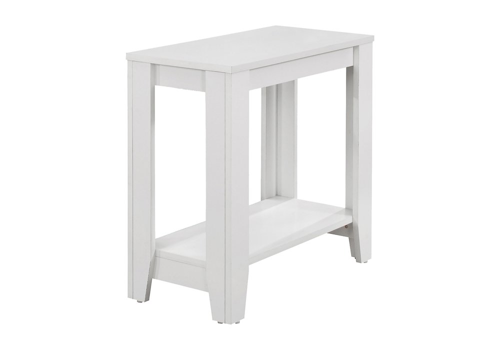 22" Deep Taupe End Table With Shelf