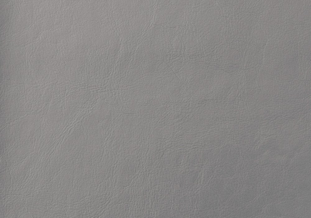 Solid Wood Twin Gray Upholstered Faux Leather Bed