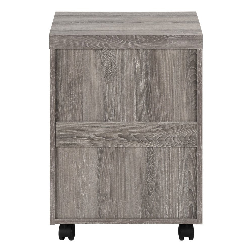 25" Gray Particle Board Filing Cabinet With Drawers