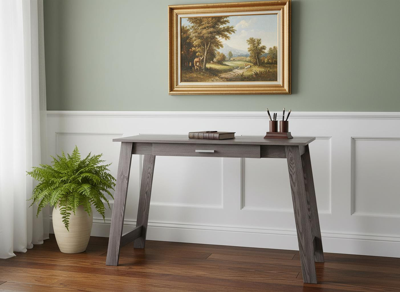 42" Gray Computer Desk