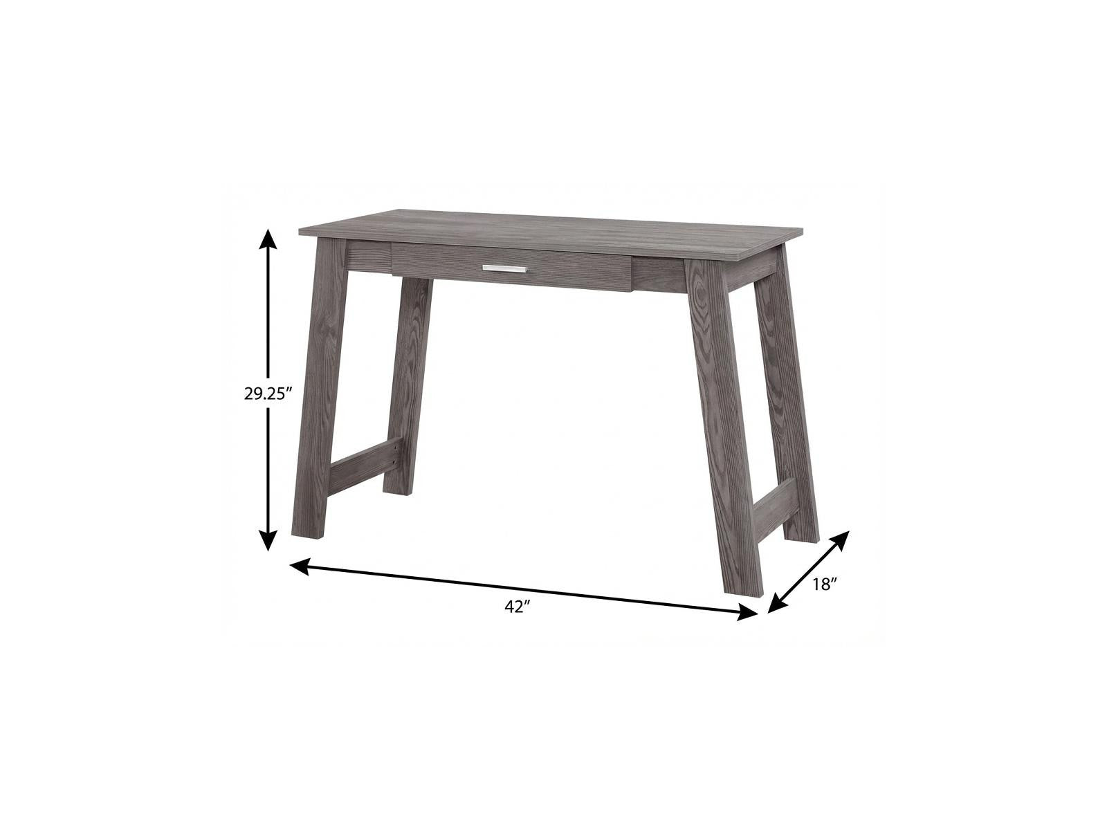 42" Gray Computer Desk