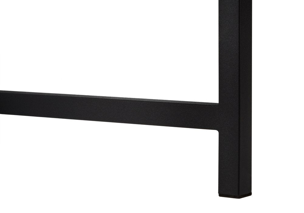 24" Brown and Black Computer Desk With Two Drawers