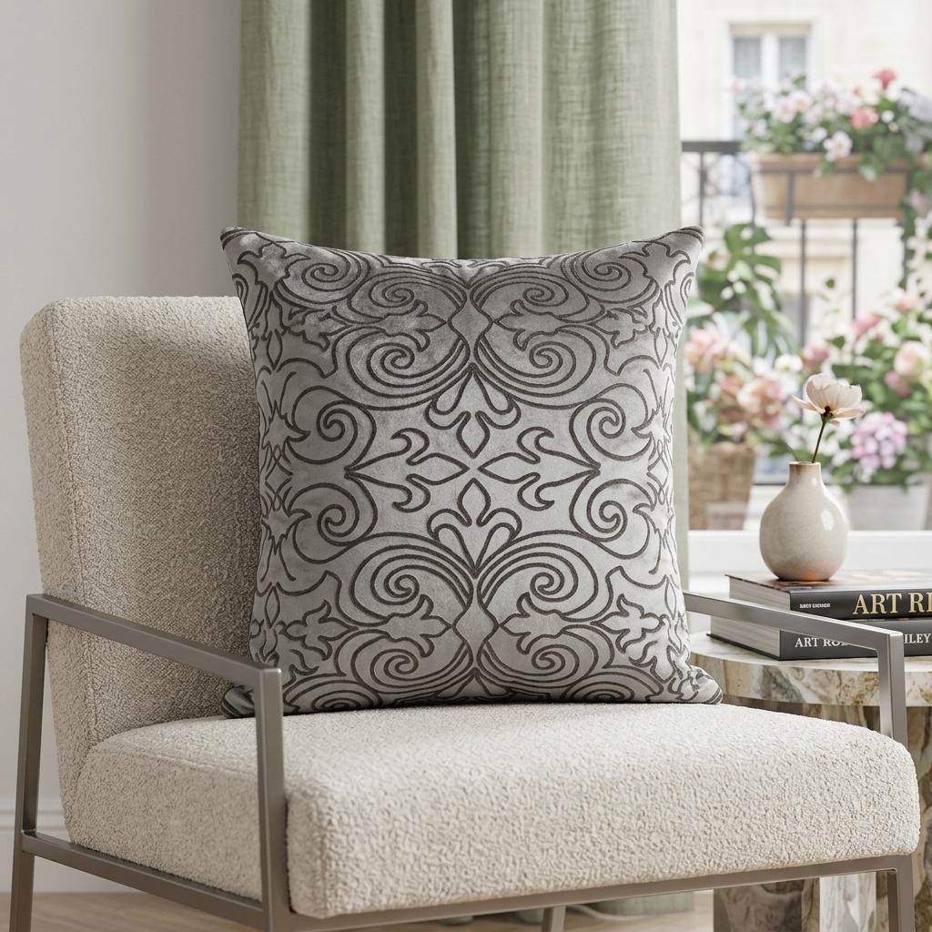20" X 6" X 14" Transitional Champagne Pillow Cover With Poly Insert