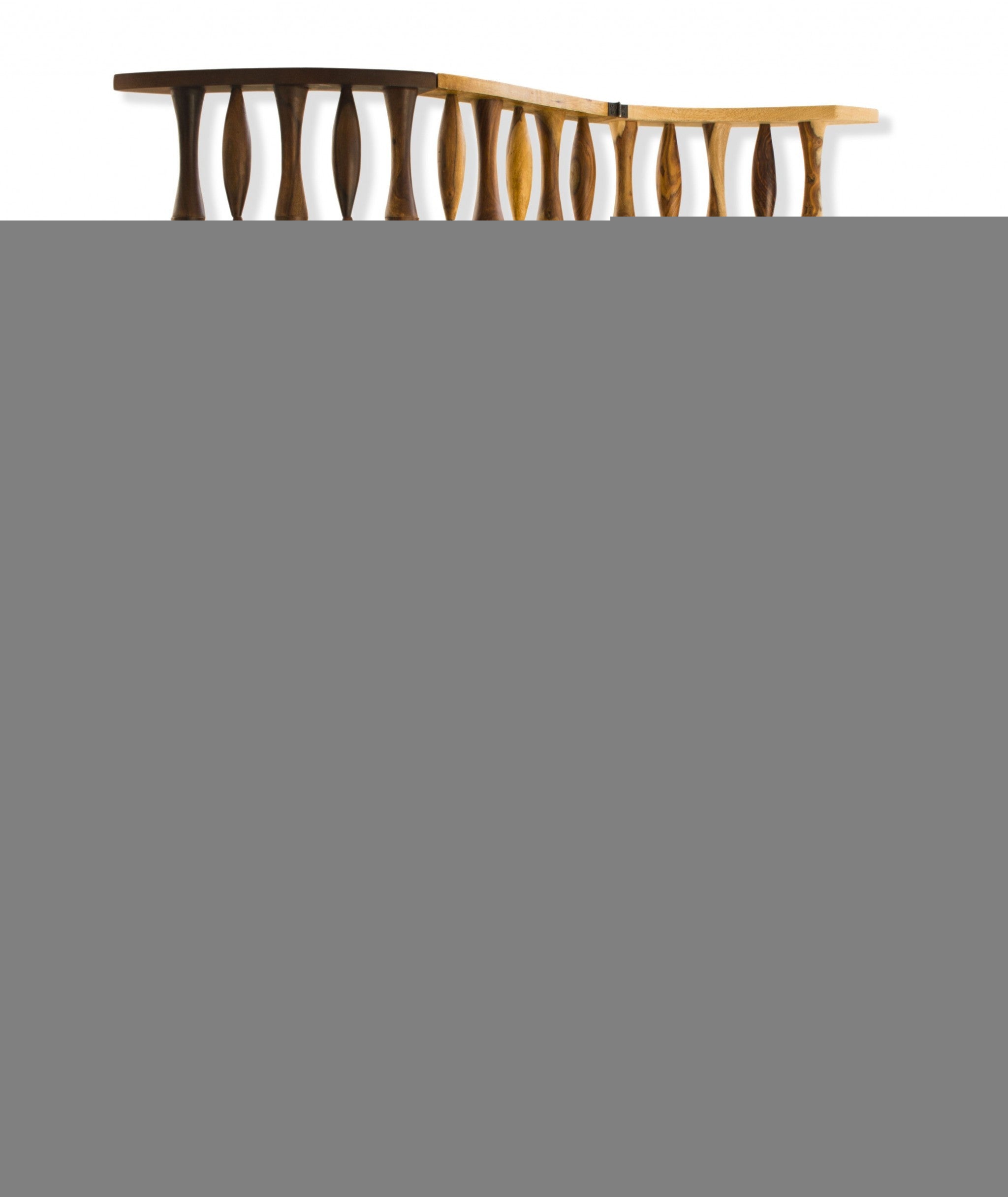 74" Natural Solid Wood Three Panel Screen Room Divider