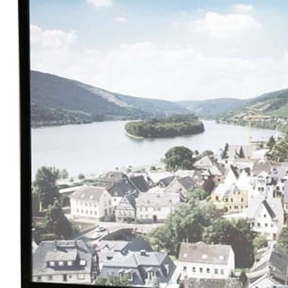 74" Off White Wood And Glass Carved Scrollwork Entertainment Center