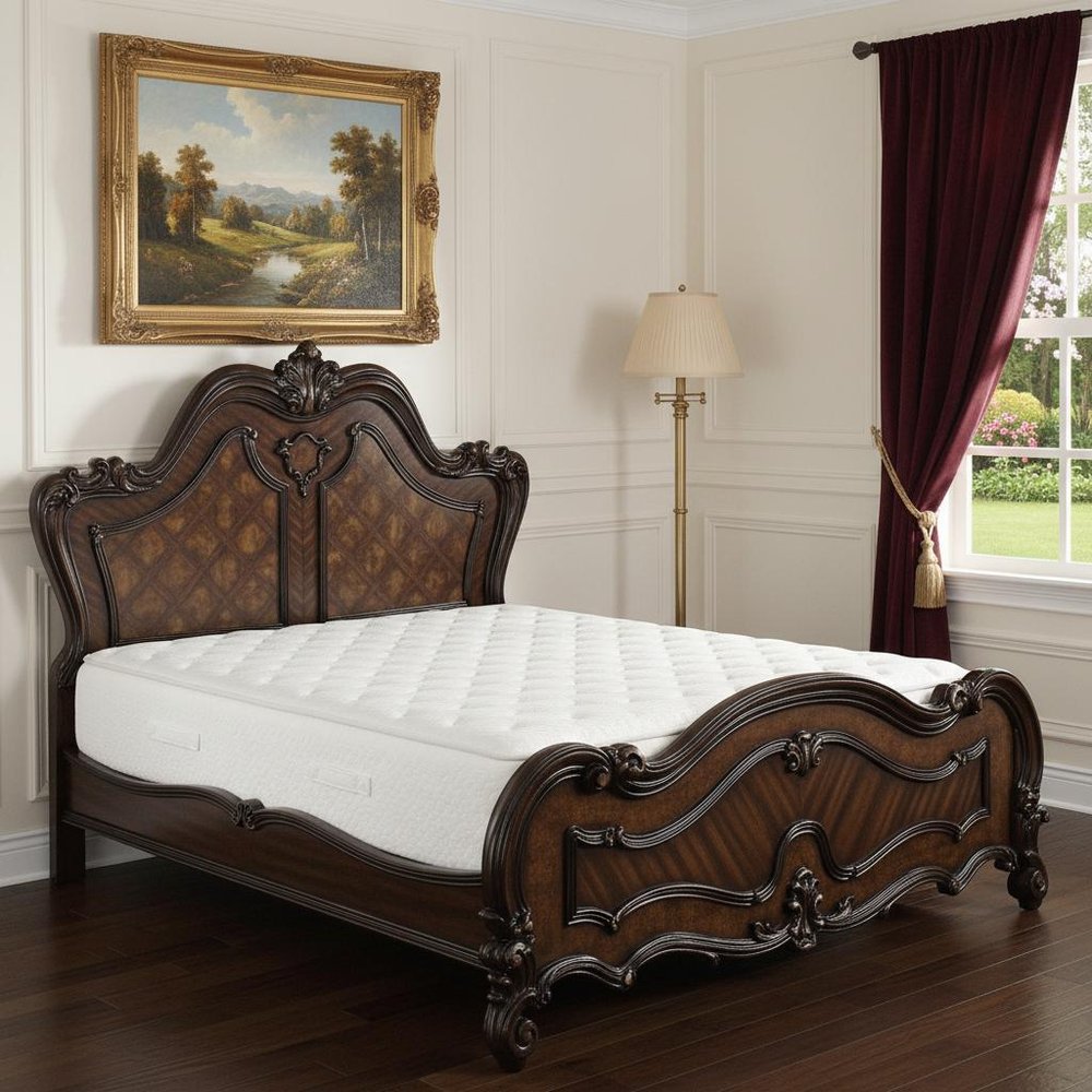 Brown King Bed Frame