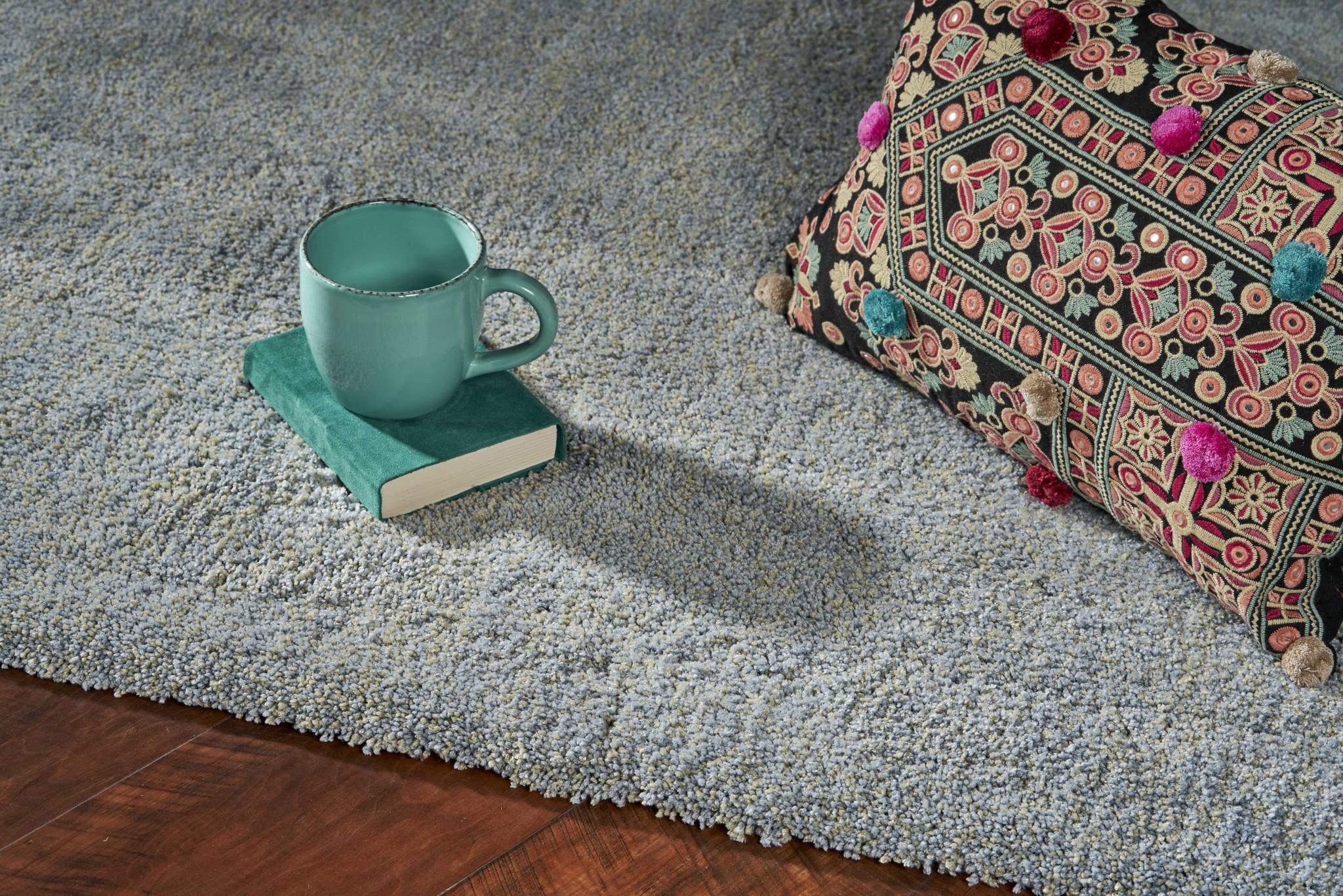 8' X 10' Blue Hand Woven Area Rug