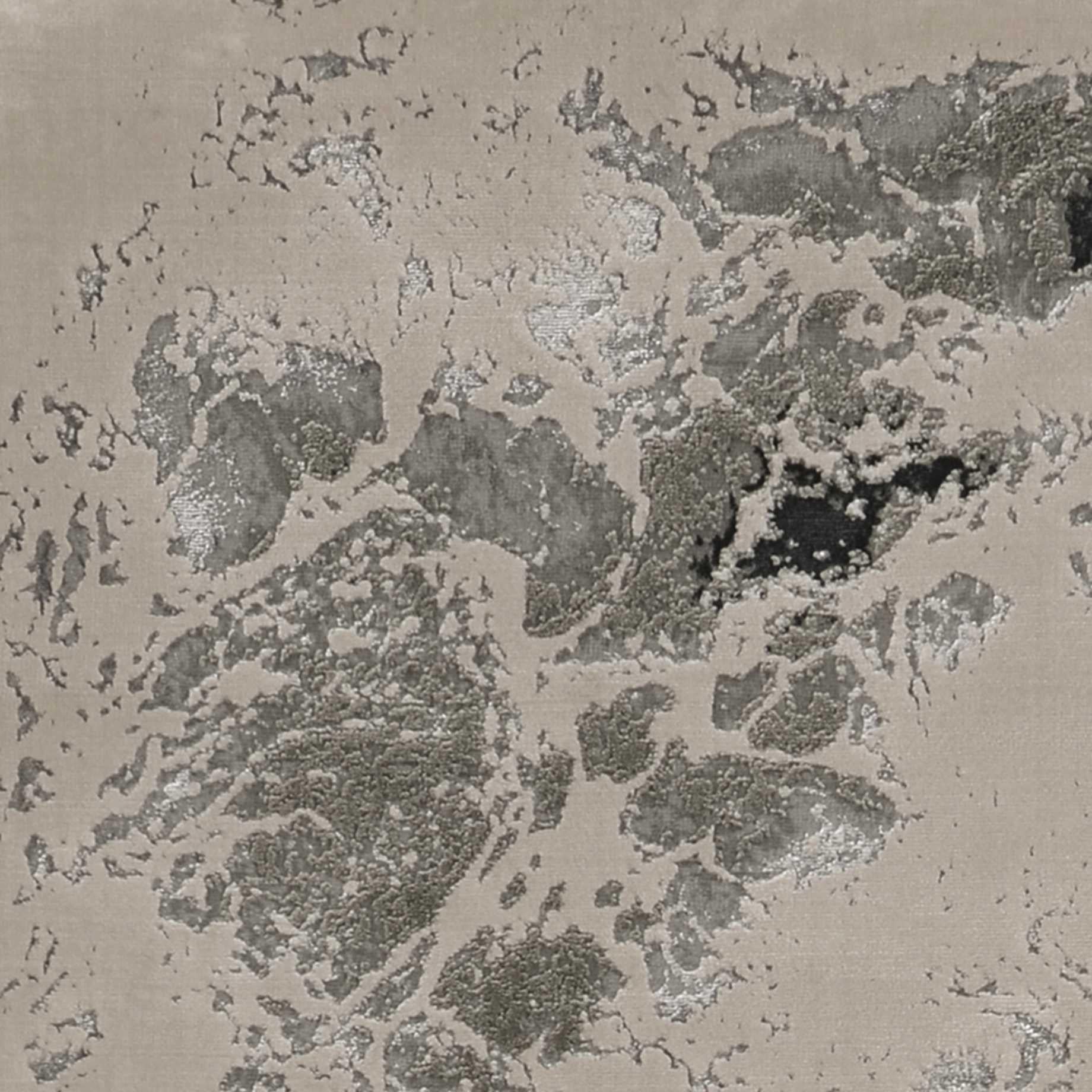 8' X 11' Silver And Black Abstract Area Rug