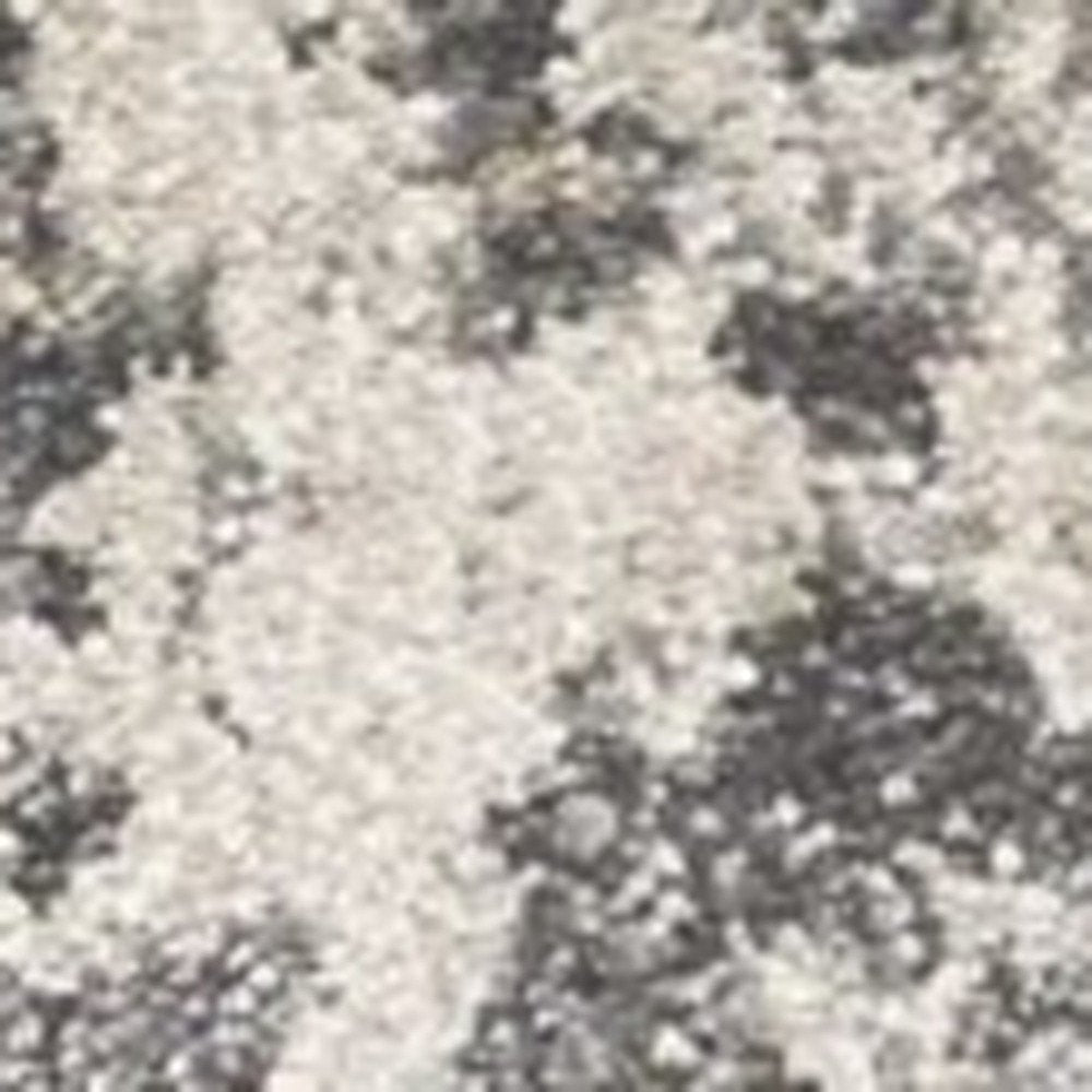 9' X 13' Gray And Tan Abstract Area Rug