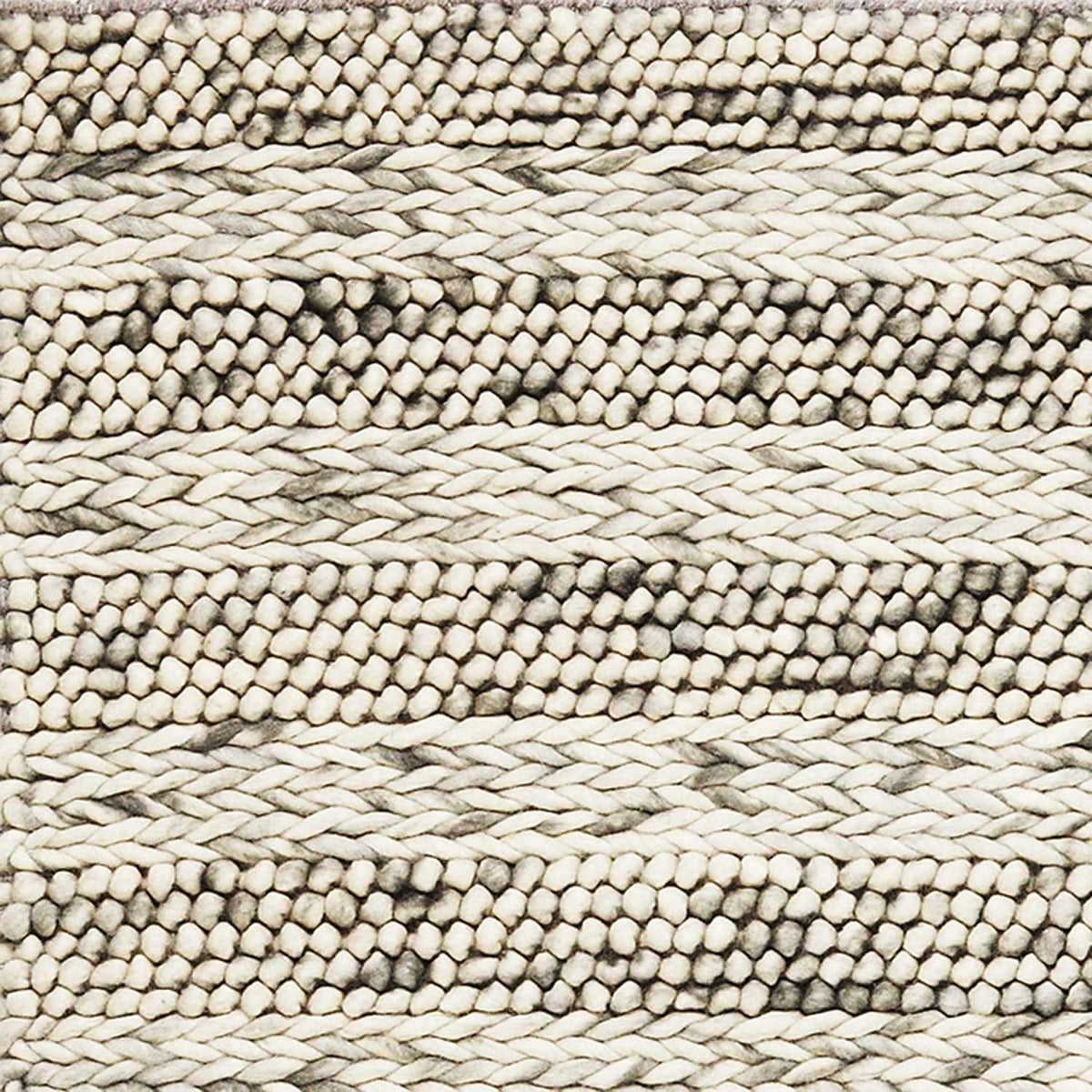 9' X 13' Wool Striped Hand Woven Area Rug
