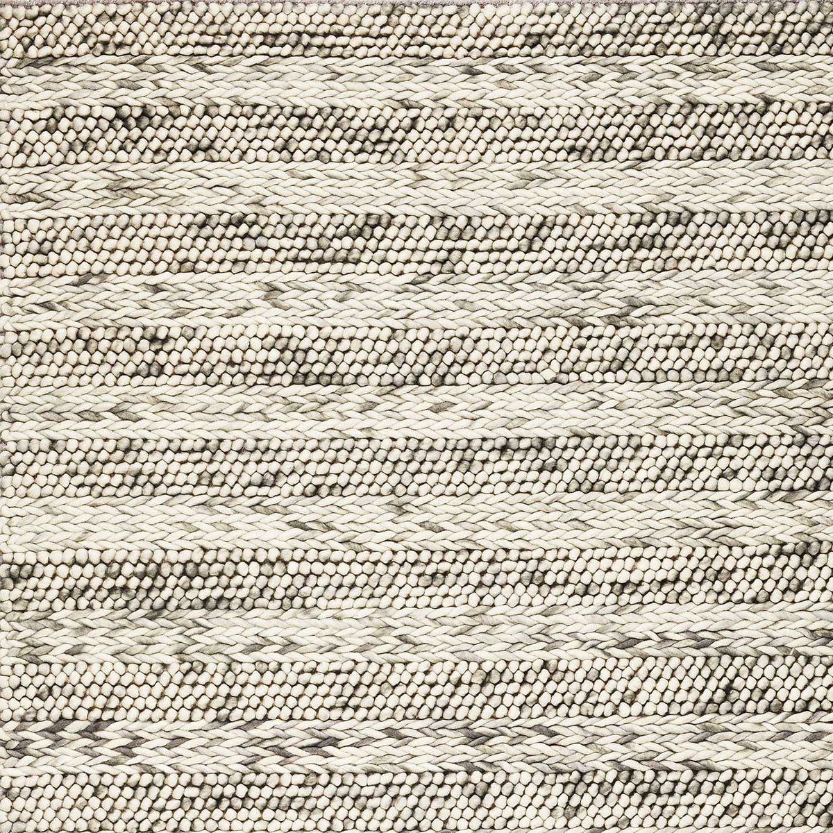 9' X 13' Wool Striped Hand Woven Area Rug